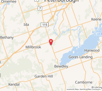 Map of South Monaghan, OntarioOntario