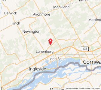 Map of South Stormont, OntarioOntario