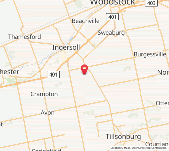 Map of South West Oxford, OntarioOntario