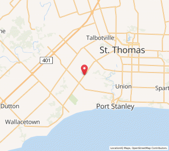 Map of Southwold, OntarioOntario