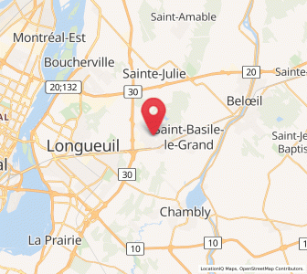 Map of St-Bruno-de-Montarville, Quebec