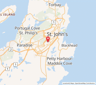 Map of Saint-Jean de Terre-Neuve, Newfoundland & LabradorNewfoundland and Labrador