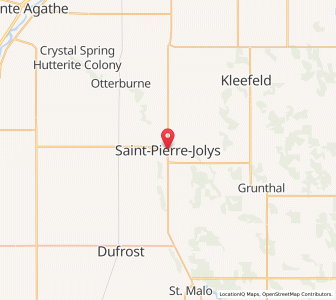 Map of Saint Pierre Jolys, ManitobaManitoba
