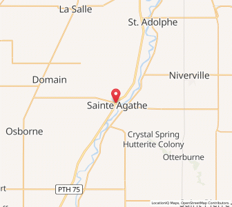 Map of Sainte Agathe, ManitobaManitoba
