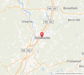 Map of Stewiacke, Nova ScotiaNova Scotia