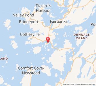 Map of Summerford, Newfoundland & LabradorNewfoundland and Labrador