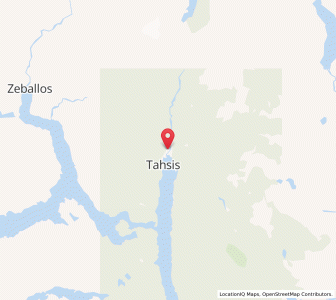 Map of Tahsis, British ColumbiaBritish Columbia