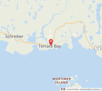Map of Terrace Bay, OntarioOntario