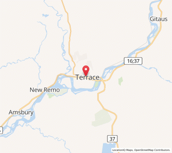 Map of Terrace, British ColumbiaBritish Columbia