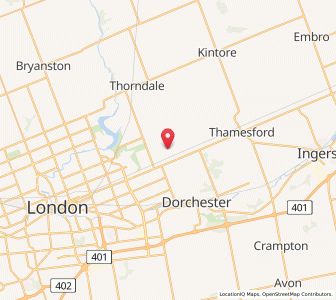 Map of Thames Centre, OntarioOntario