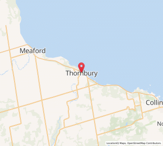 Map of Thornbury, OntarioOntario