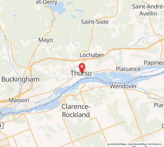 Map of Thurso, QuebecQuebec