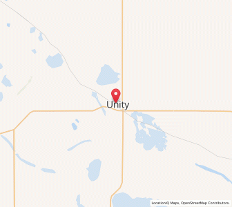 Map of Unity, SaskatchewanSaskatchewan