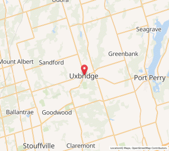 Map of Uxbridge, OntarioOntario
