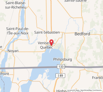 Map of Venise-en-Québec, QuebecQuebec