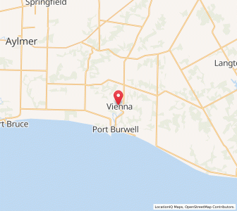 Map of Vienna, OntarioOntario