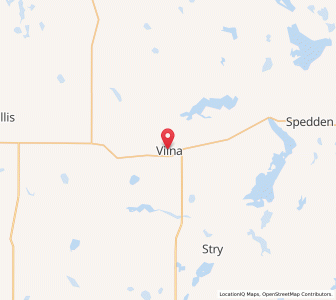 Map of Vilna, AlbertaAlberta