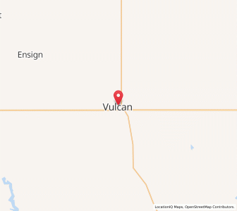 Map of Vulcan, AlbertaAlberta