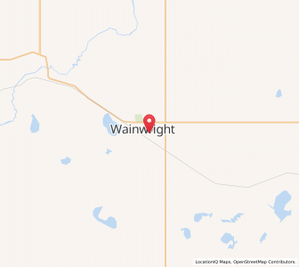 Map of Wainwright, AlbertaAlberta