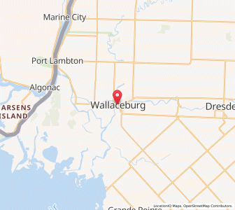Map of Wallaceburg, OntarioOntario