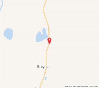 Map of Wandering River, AlbertaAlberta