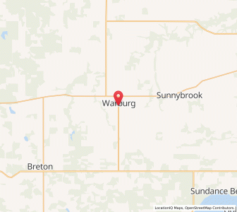 Map of Warburg, AlbertaAlberta