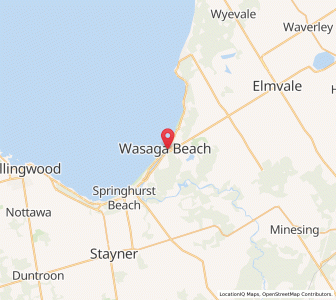 Map of Wasaga Beach, OntarioOntario