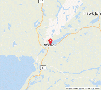 Map of Wawa, OntarioOntario