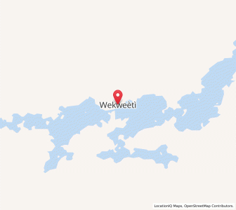 Map of Wekweètì, Northwest TerritoriesNorthwest Territories