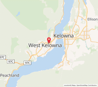 Map of West Kelowna, British ColumbiaBritish Columbia
