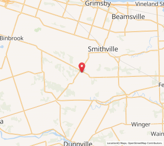 Map of West Lincoln, OntarioOntario