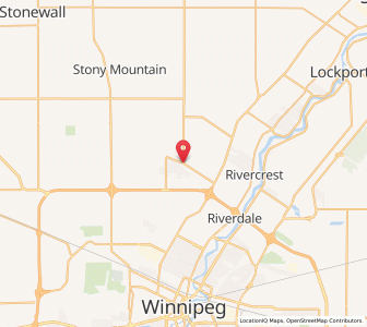 Map of West Saint Paul, ManitobaManitoba