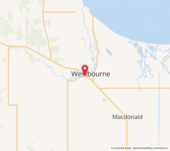 Map of Westbourne, ManitobaManitoba