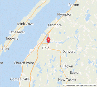 Map of Weymouth, Nova ScotiaNova Scotia