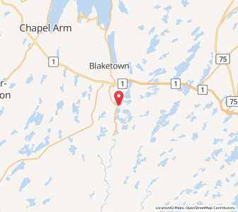 Map of Whitbourne, Newfoundland & LabradorNewfoundland and Labrador
