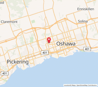 Map of Whitby, OntarioOntario