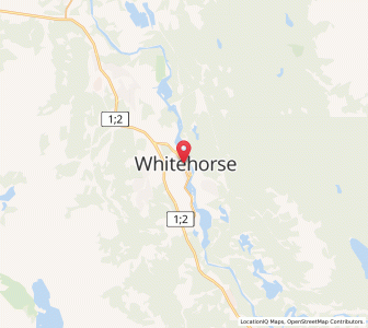 Map of Whitehorse, YukonYukon Territory