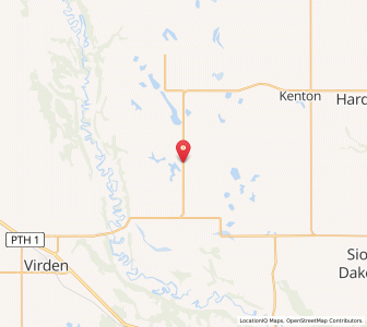 Map of Woodworth, ManitobaManitoba