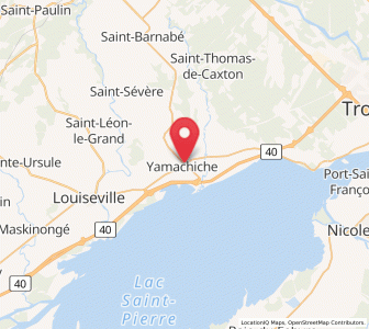 Map of Yamachiche, Quebec