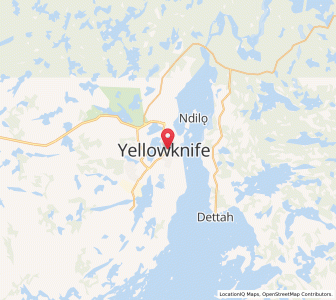 Map of Yellowknife, Northwest TerritoriesNorthwest Territories