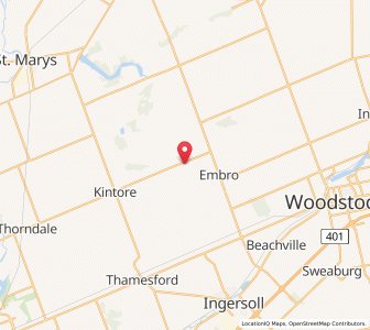 Map of Zorra, OntarioOntario