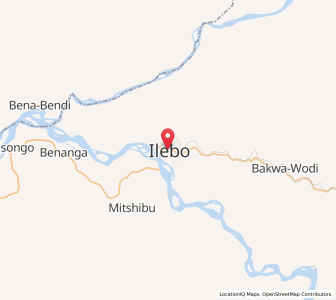 Map of Ilebo, Kasai