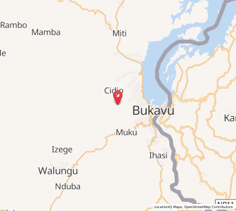 Map of Kabare, South Kivu