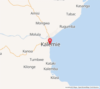 Map of Kalemie, Tanganyika