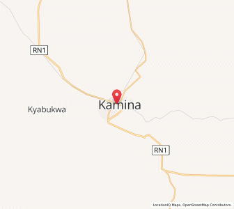 Map of Kamina, Haut-Lomami