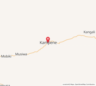Map of Kampene, Maniema