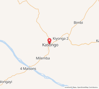Map of Kasongo, Maniema