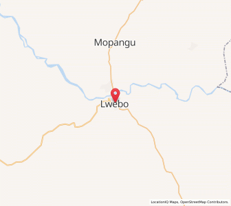 Map of Luebo, Kasai