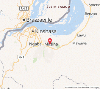 Map of Masina, Kinshasa