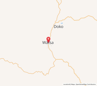 Map of Watsa, Haut-Uele